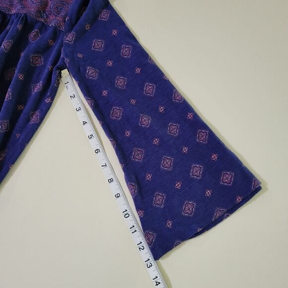 Lucky Brand Women's Bell Sleeve Boho Top - Picture 6 of 12